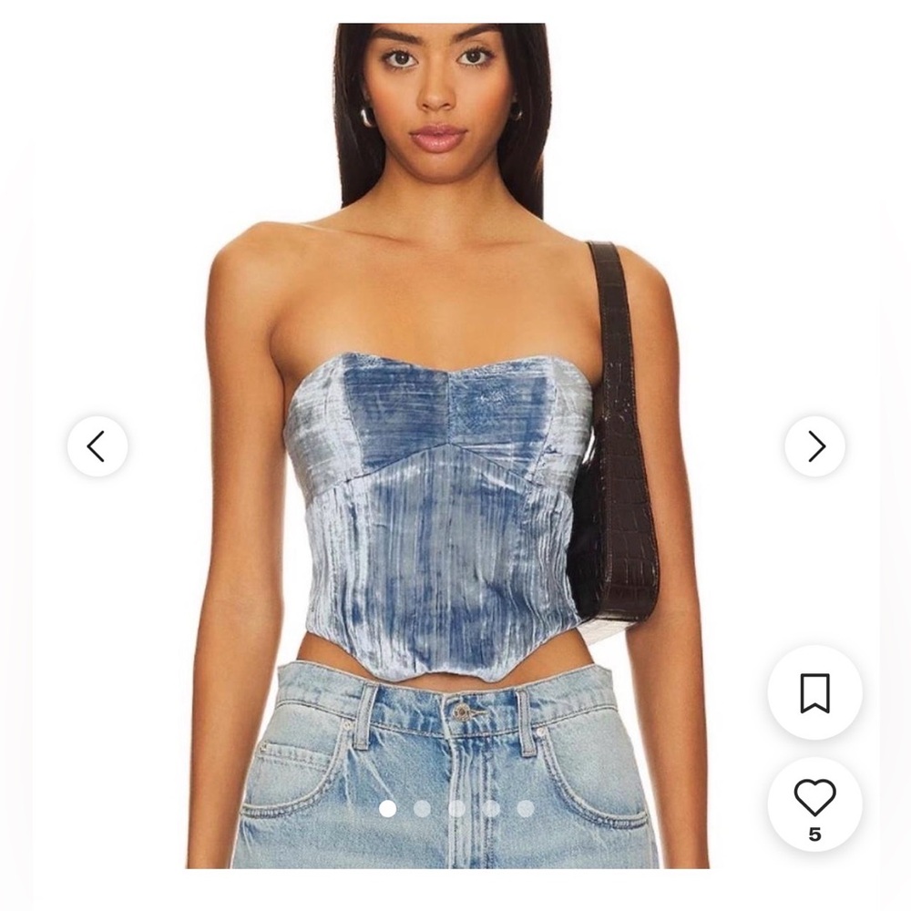 House of Harlow 1960 X Revolve - Balley corset in light blue